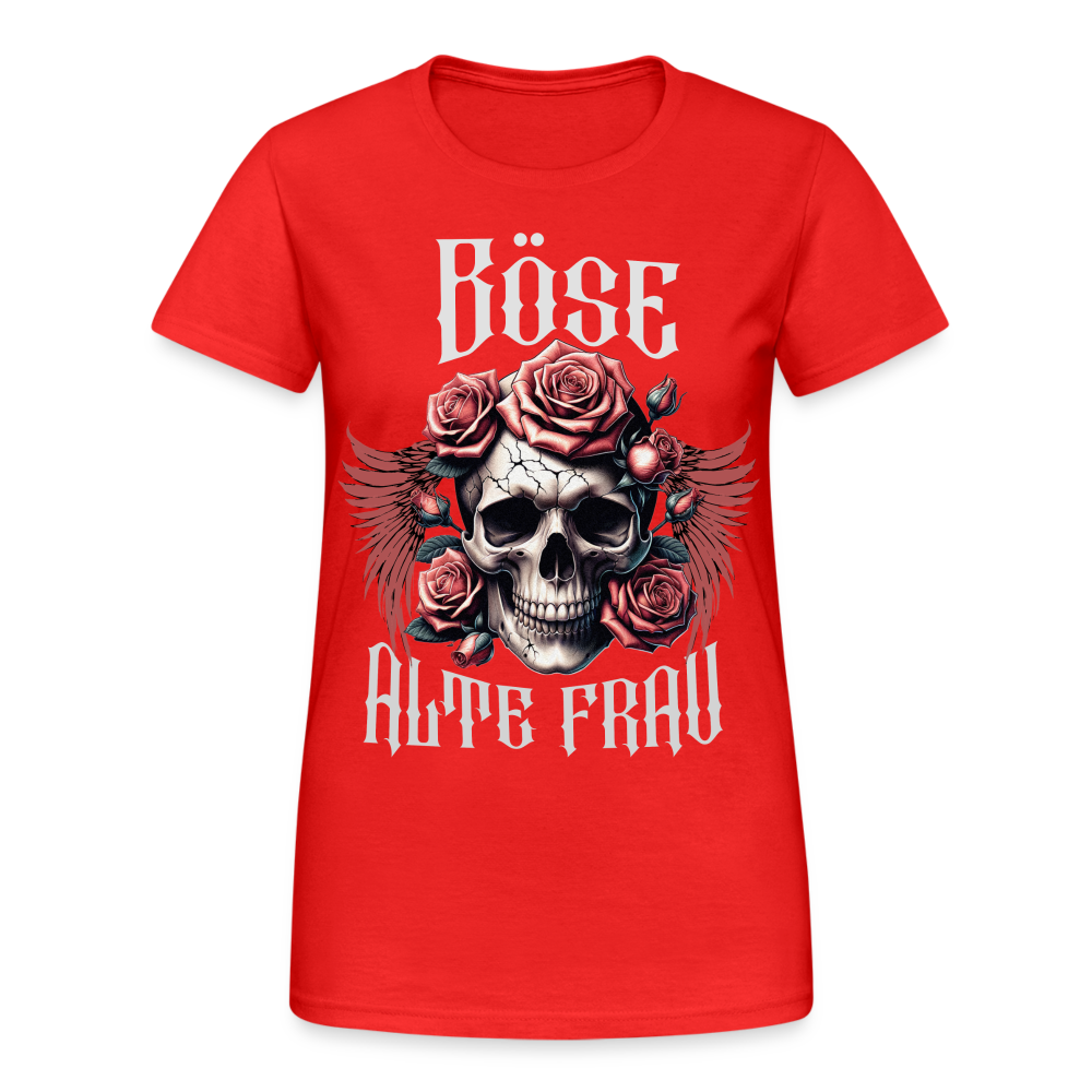 Böse alte Frau Damen T-Shirt - Rot