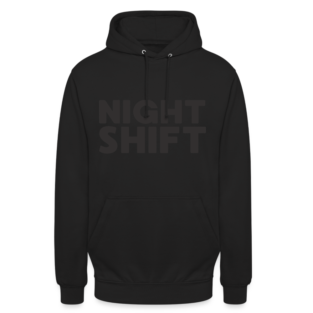 Night Shift Unisex Hoodie - Schwarz