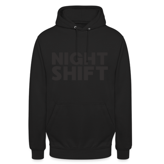 Night Shift Unisex Hoodie - Schwarz