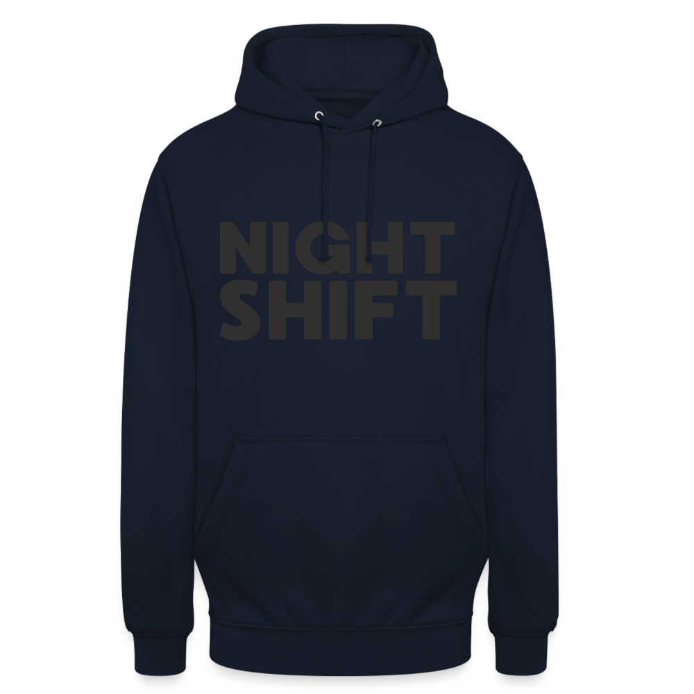 Night Shift Unisex Hoodie - Navy