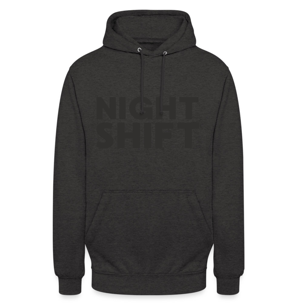 Night Shift Unisex Hoodie - Anthrazit