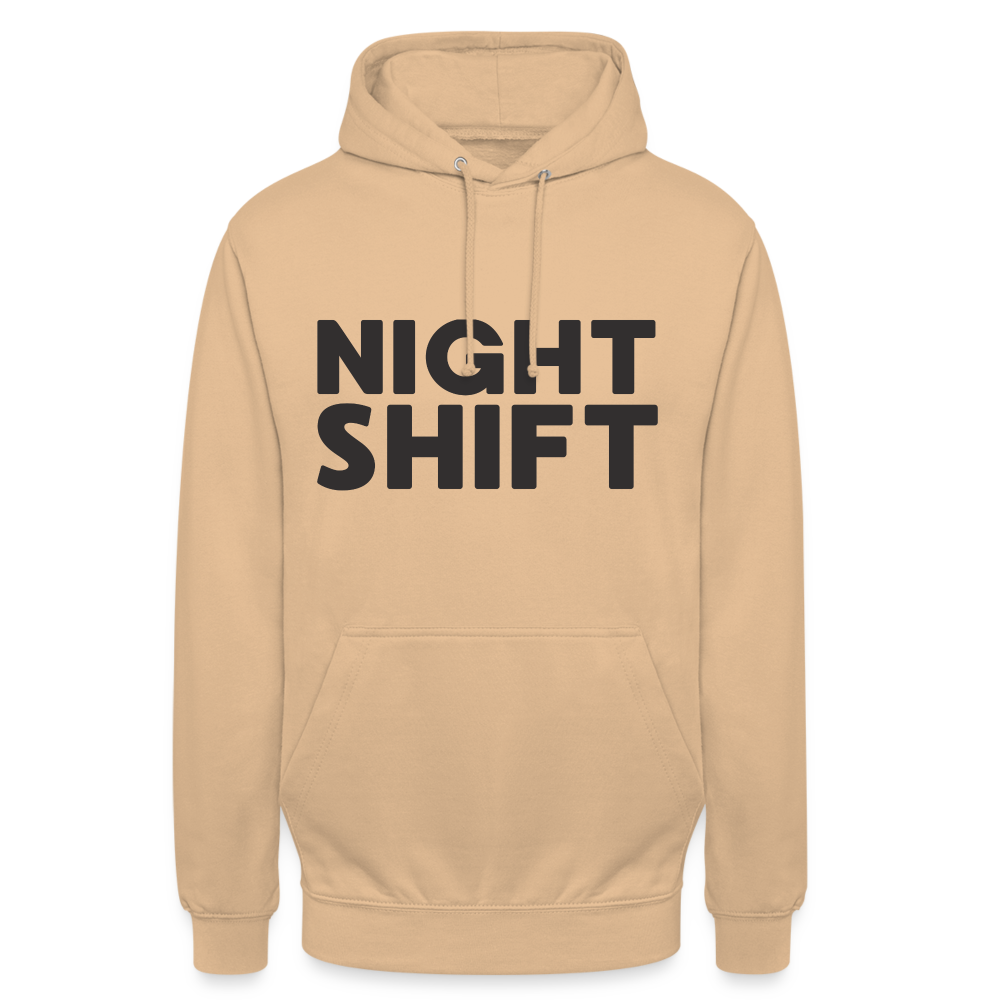 Night Shift Unisex Hoodie - Beige