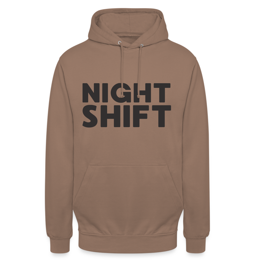 Night Shift Unisex Hoodie - Mokka