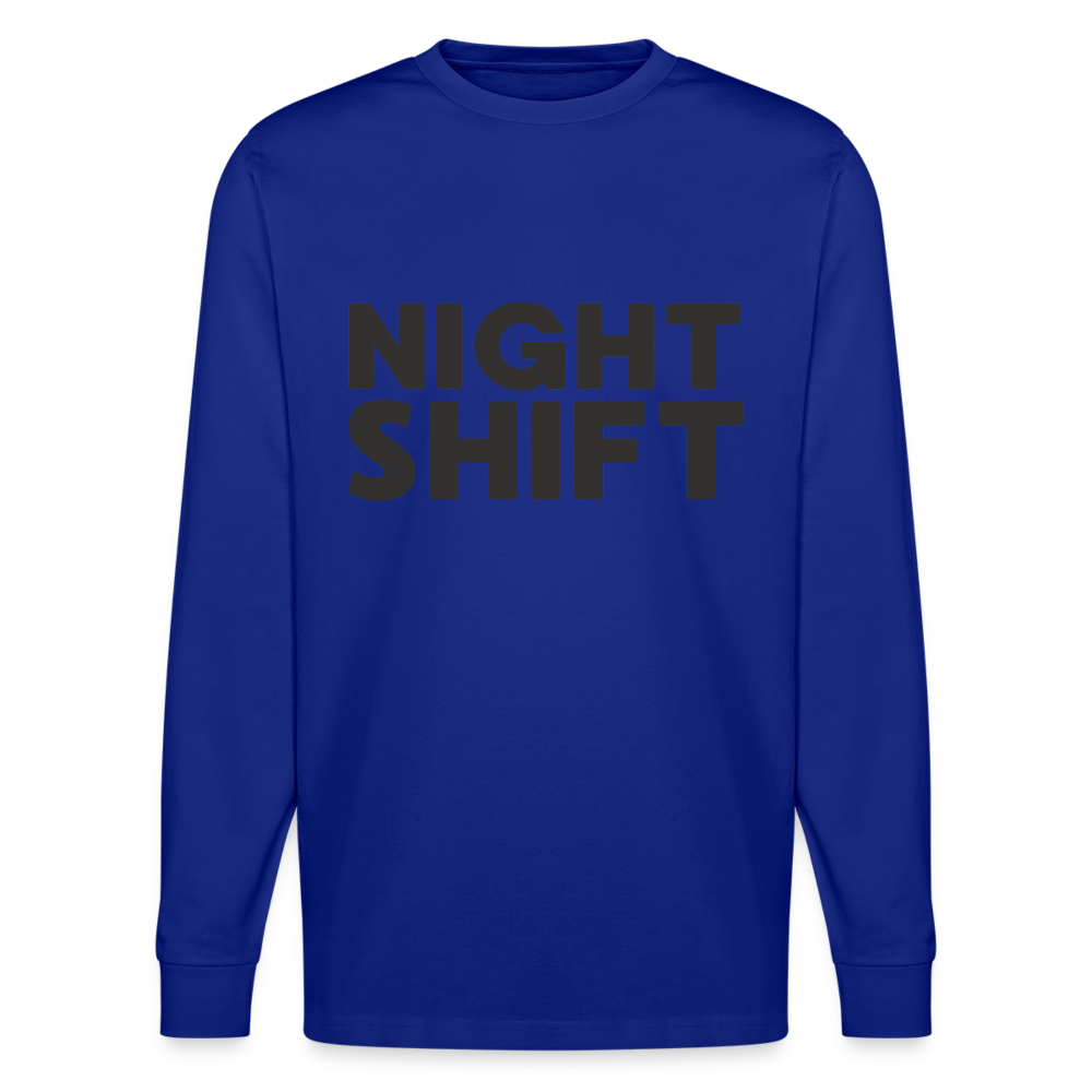 Night Shift Unisex Bio-Langarmshirt Stanley/Stella - Königsblau