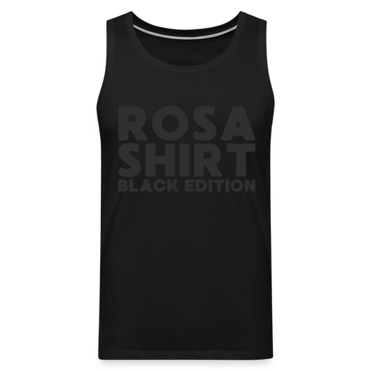 Rosa Shirt Black Edition Herren Premium Tank Top - Schwarz