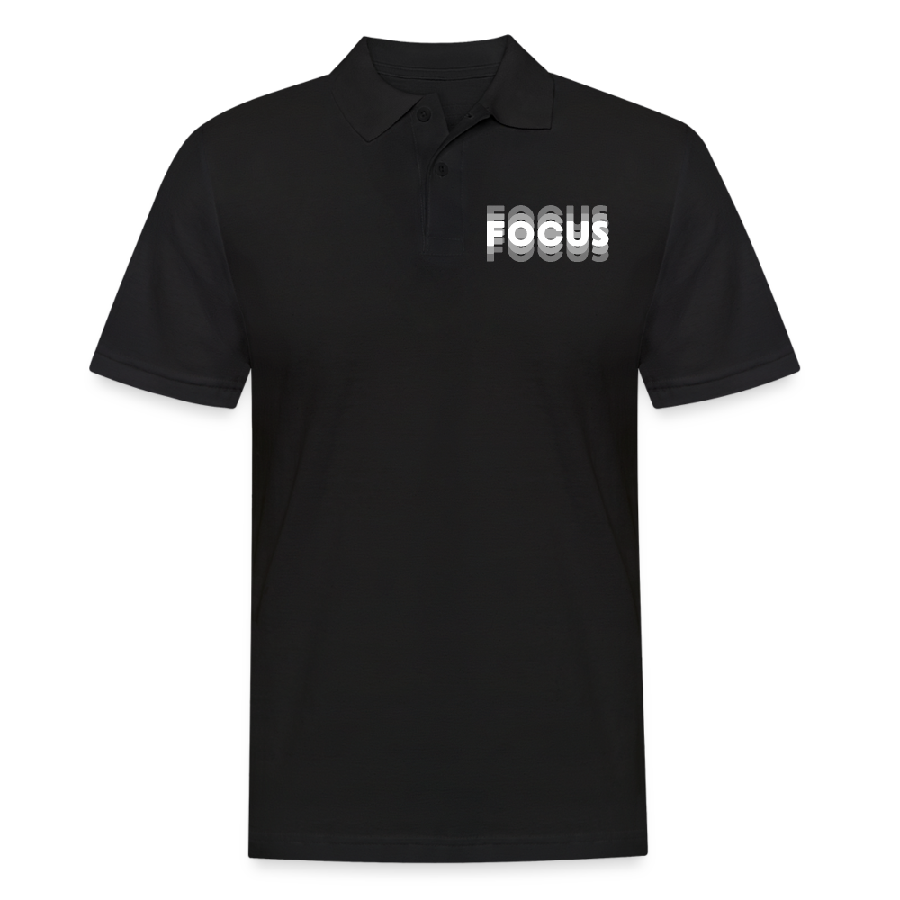 Focus Tripple Herren Poloshirt - Schwarz