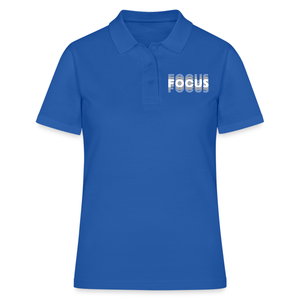 Focus Tripple Damen Poloshirt - Royalblau