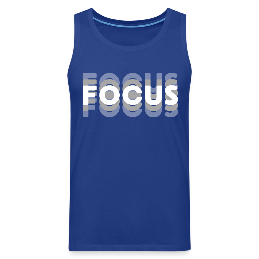 Focus Tripple Herren Premium Tank Top - Königsblau