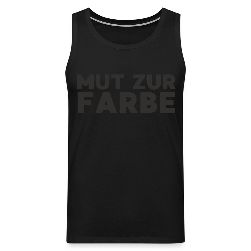 Mut zur Farbe Black Edition Herren Premium Tank Top - Schwarz