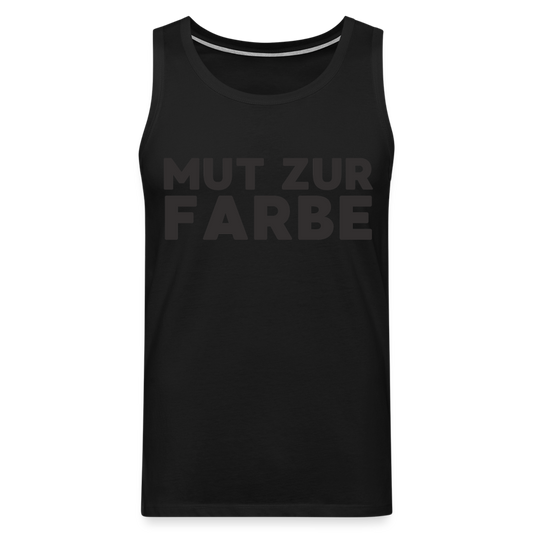 Mut zur Farbe Black Edition Herren Premium Tank Top - Schwarz