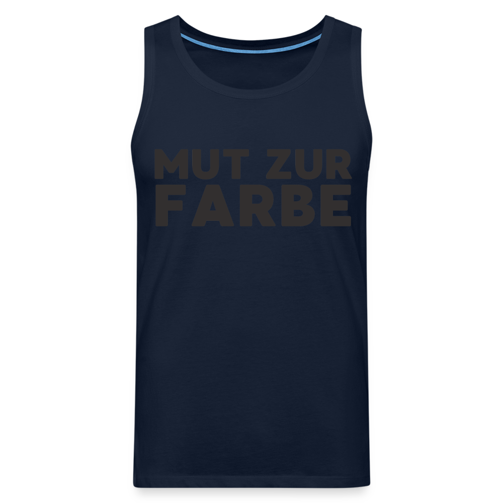 Mut zur Farbe Black Edition Herren Premium Tank Top - Navy