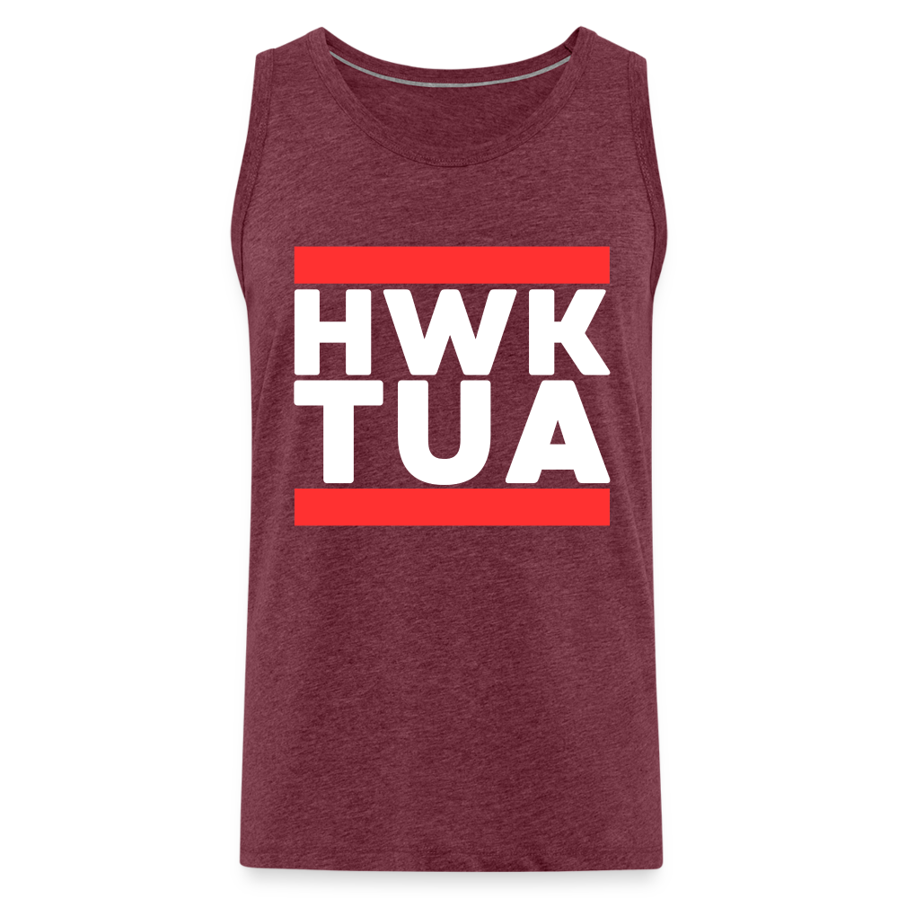 HWK TUA Herren Premium Tank Top - Bordeauxrot meliert