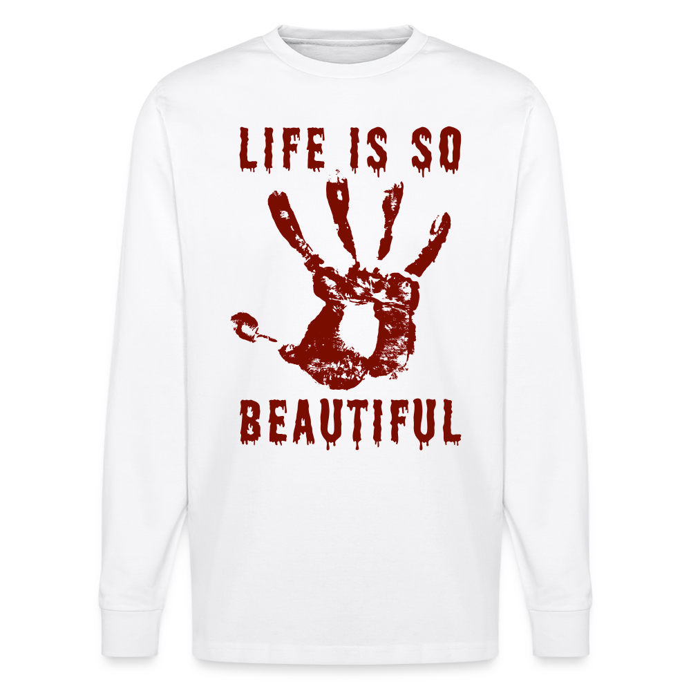 Life is so Beautiful Unisex Bio-Langarmshirt Stanley/Stella - Weiß