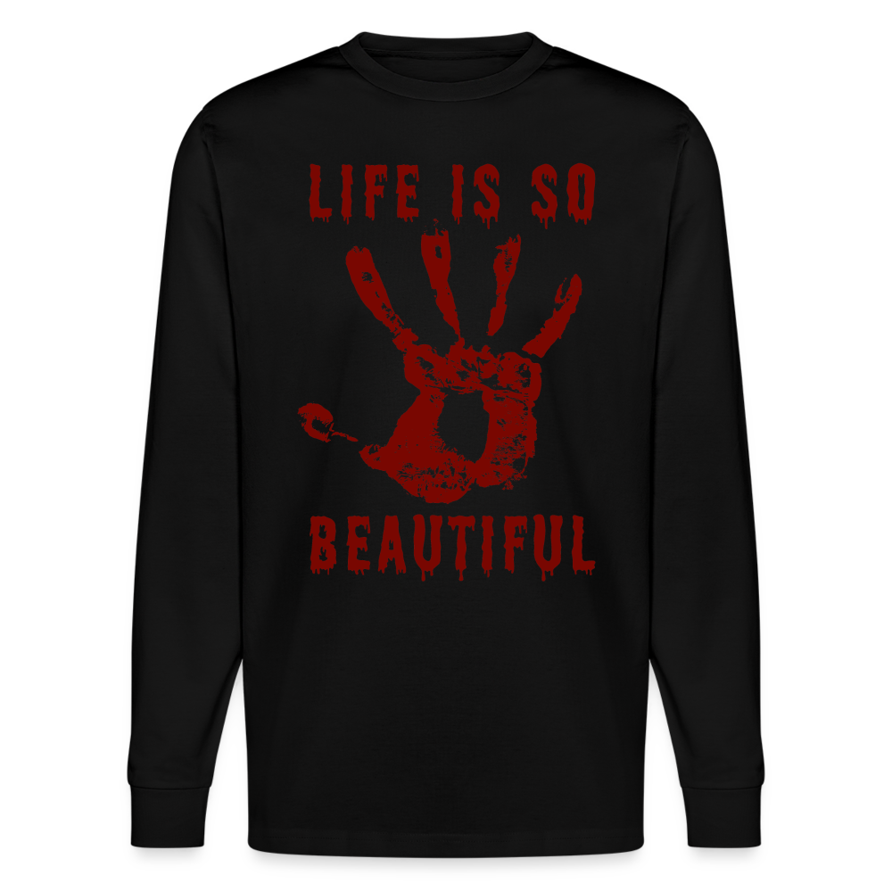 Life is so Beautiful Unisex Bio-Langarmshirt Stanley/Stella - Schwarz