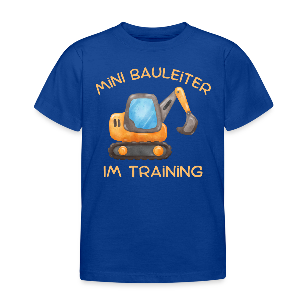 Mini Bauleiter im Training T-Shirt - Royalblau