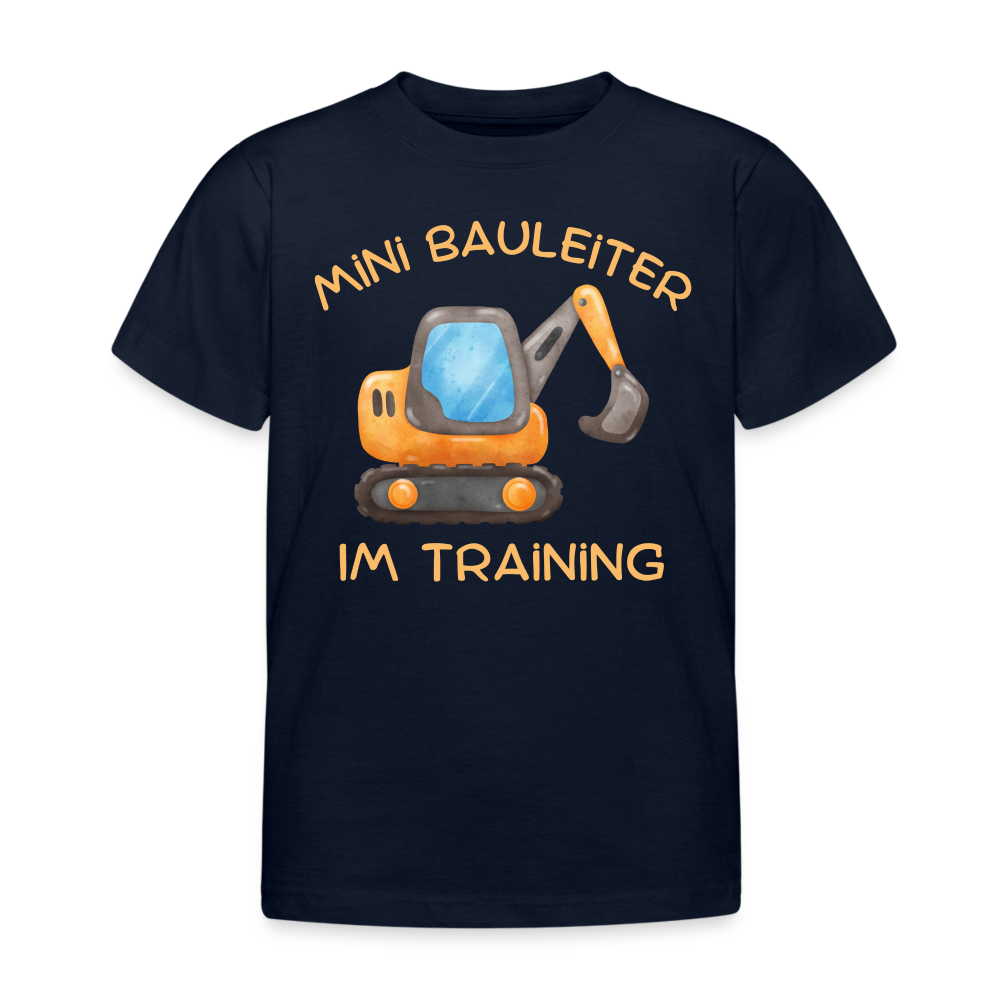 Mini Bauleiter im Training T-Shirt - Navy