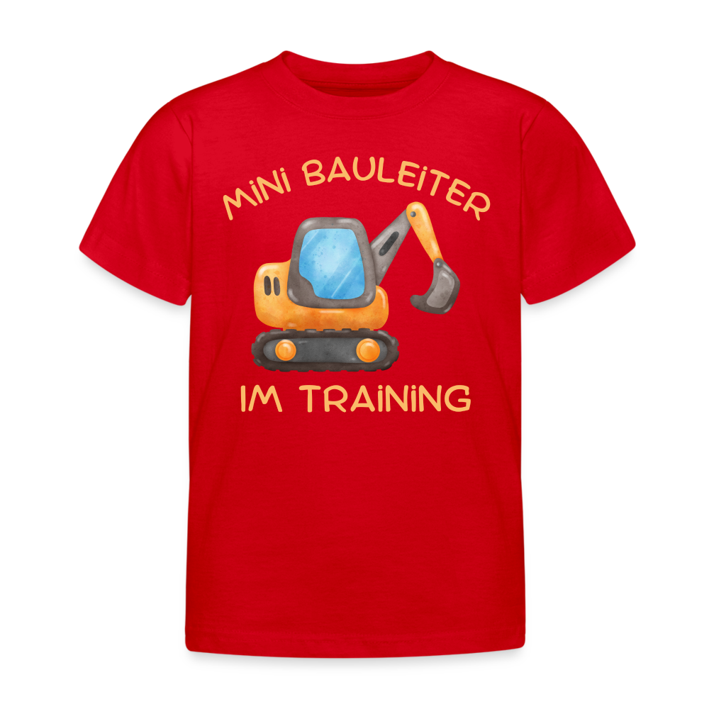 Mini Bauleiter im Training T-Shirt - Rot