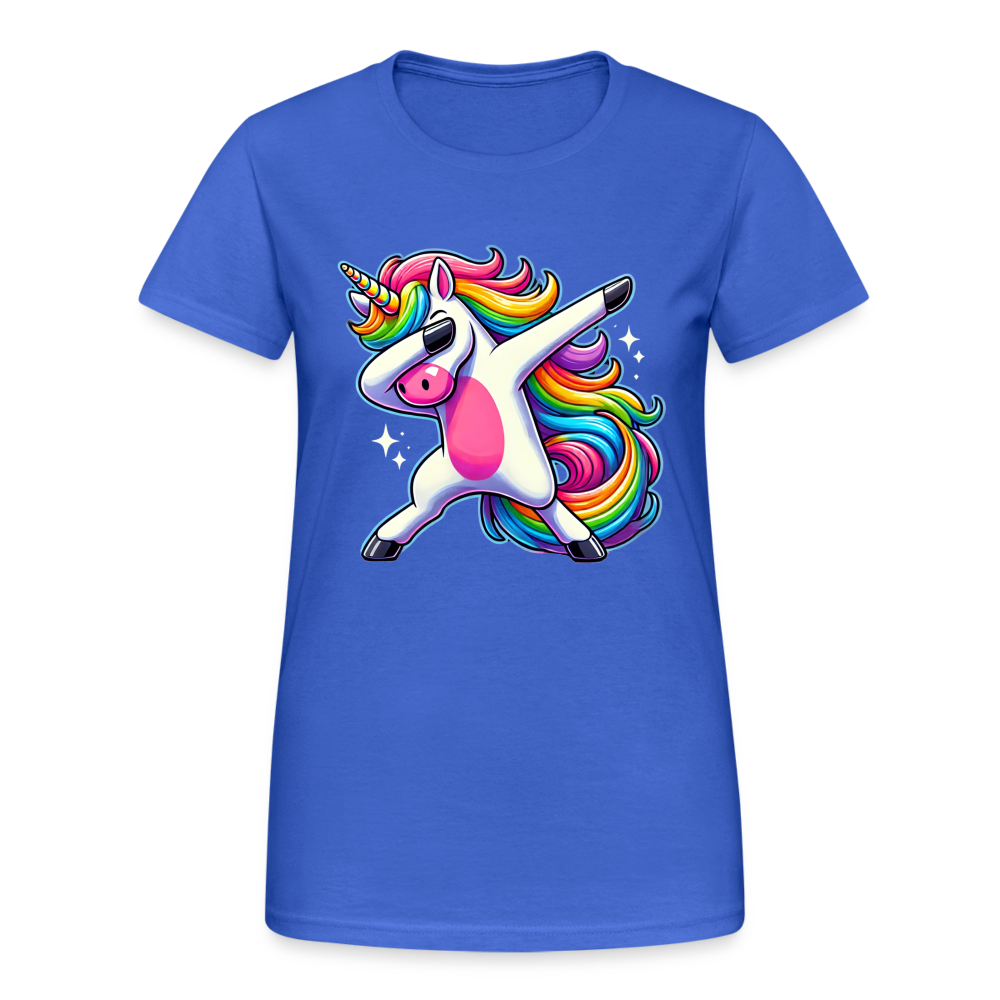 Unicorn Dab Dance Damen T-Shirt - Königsblau