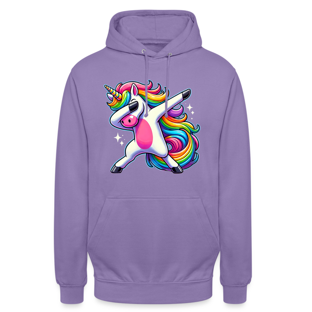 Unicorn Dab Dance Unisex Hoodie - Lavendel