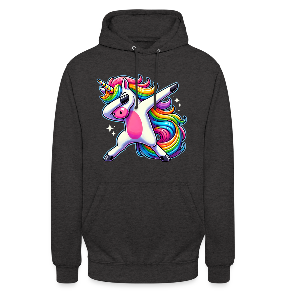 Unicorn Dab Dance Unisex Hoodie - Anthrazit