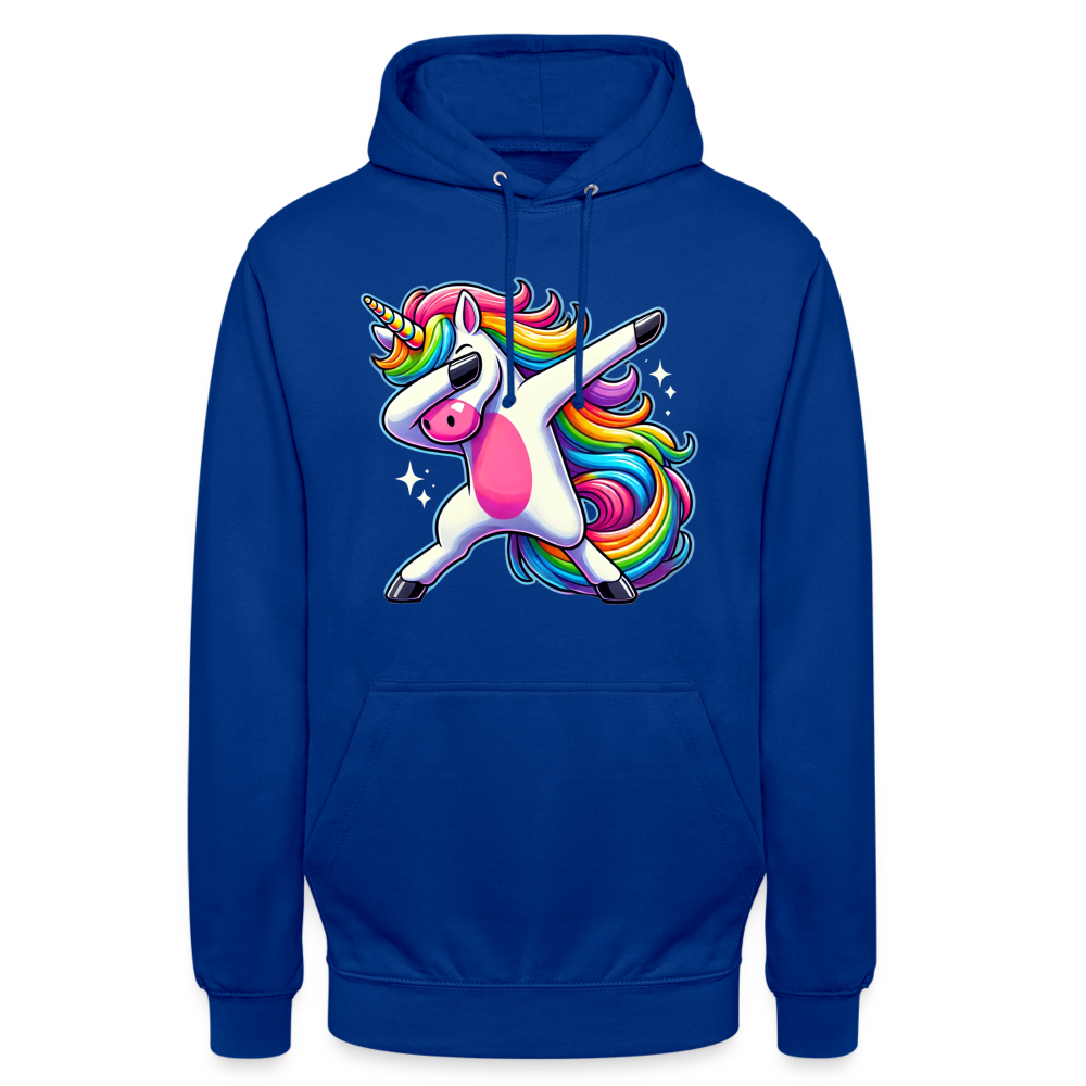 Unicorn Dab Dance Unisex Hoodie - Royalblau