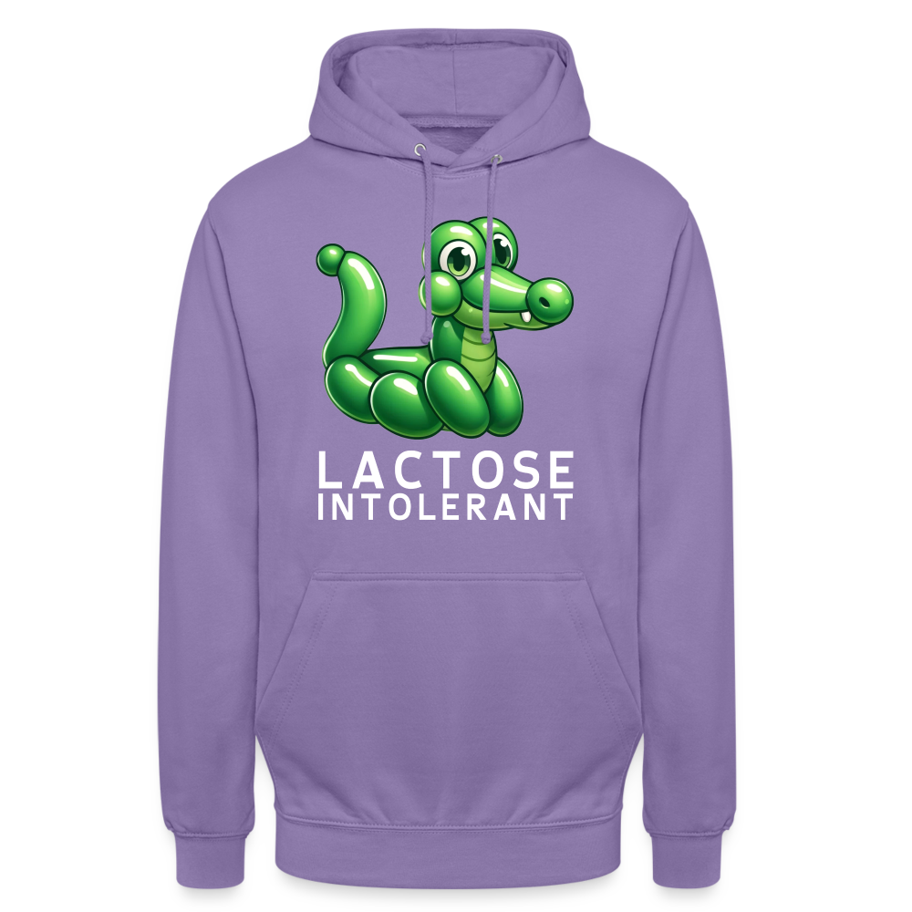 Lactose Intolerant Krokodil Unisex Hoodie - Lavendel