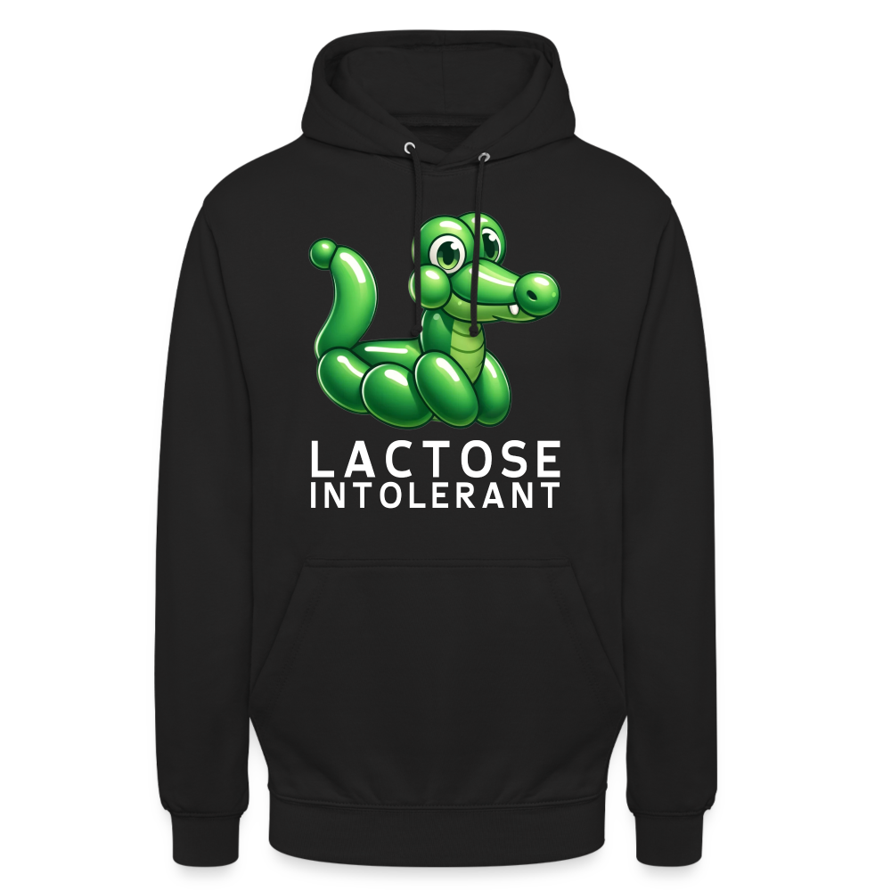 Lactose Intolerant Krokodil Unisex Hoodie - Schwarz