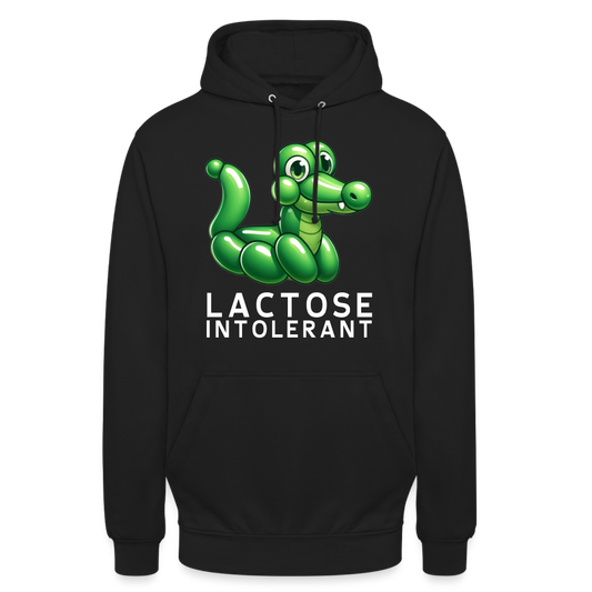 Lactose Intolerant Krokodil Unisex Hoodie - Schwarz