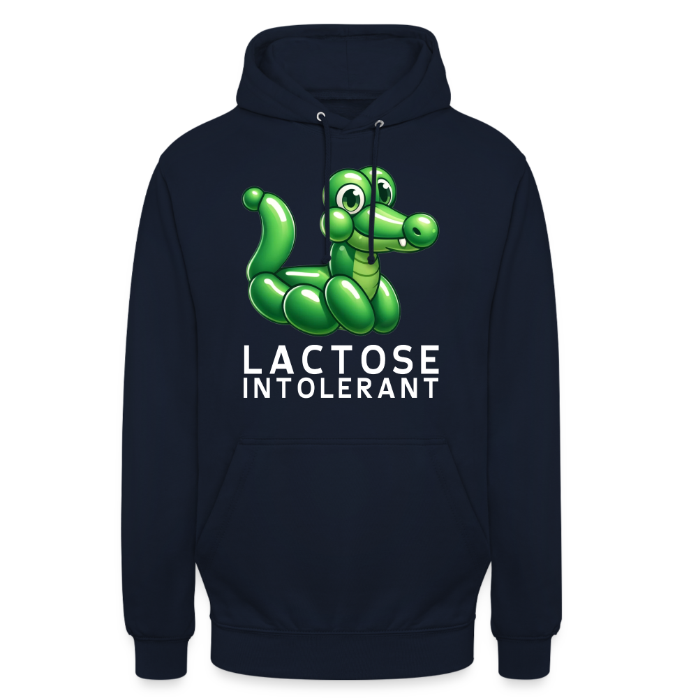 Lactose Intolerant Krokodil Unisex Hoodie - Navy