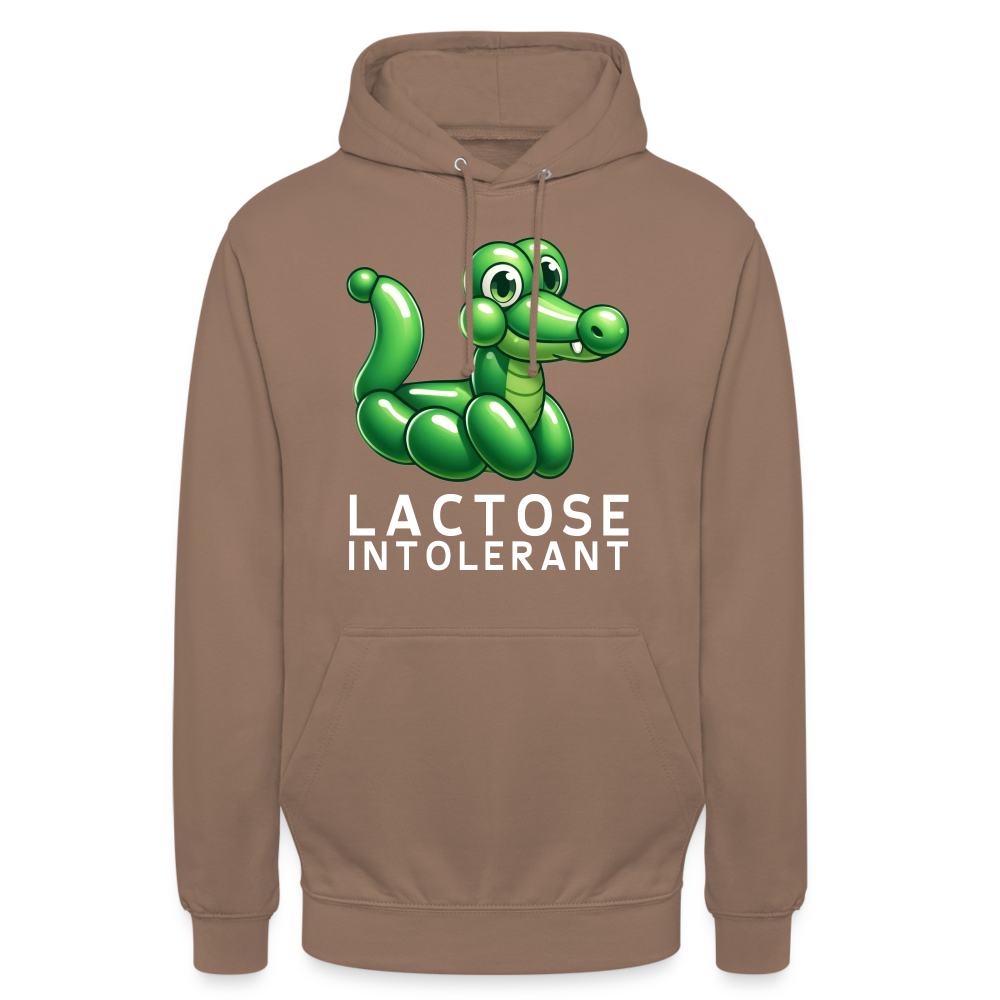 Lactose Intolerant Krokodil Unisex Hoodie - Mokka