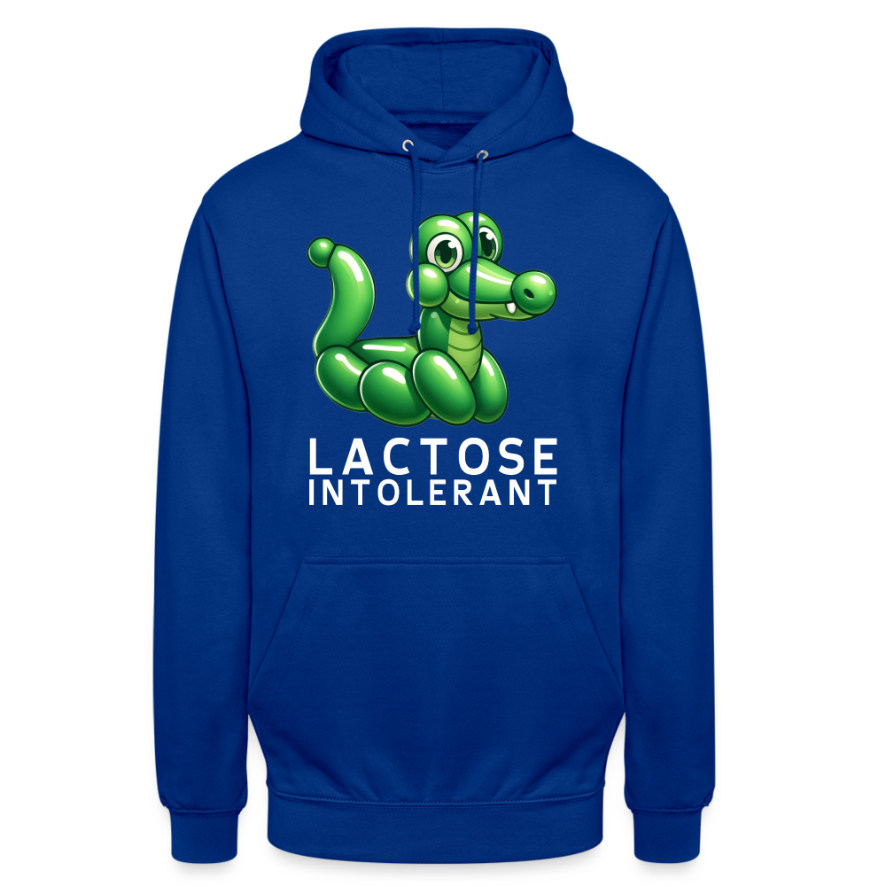 Lactose Intolerant Krokodil Unisex Hoodie - Royalblau