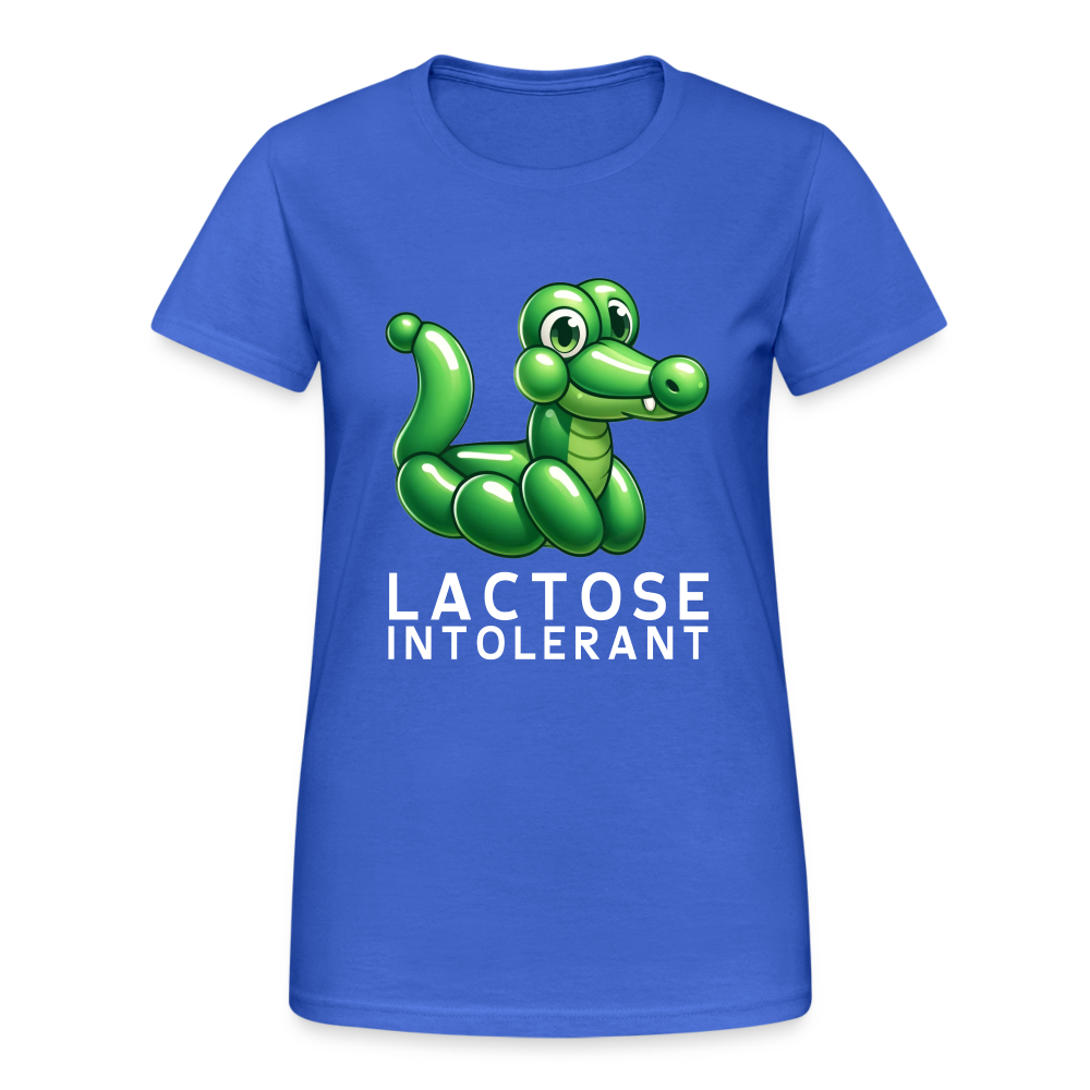 Lactose Intolerant Krokodil Damen T-Shirt - Königsblau