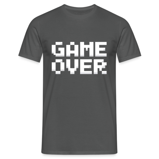 Game Over Retro Pixel Herren T-Shirt - Anthrazit