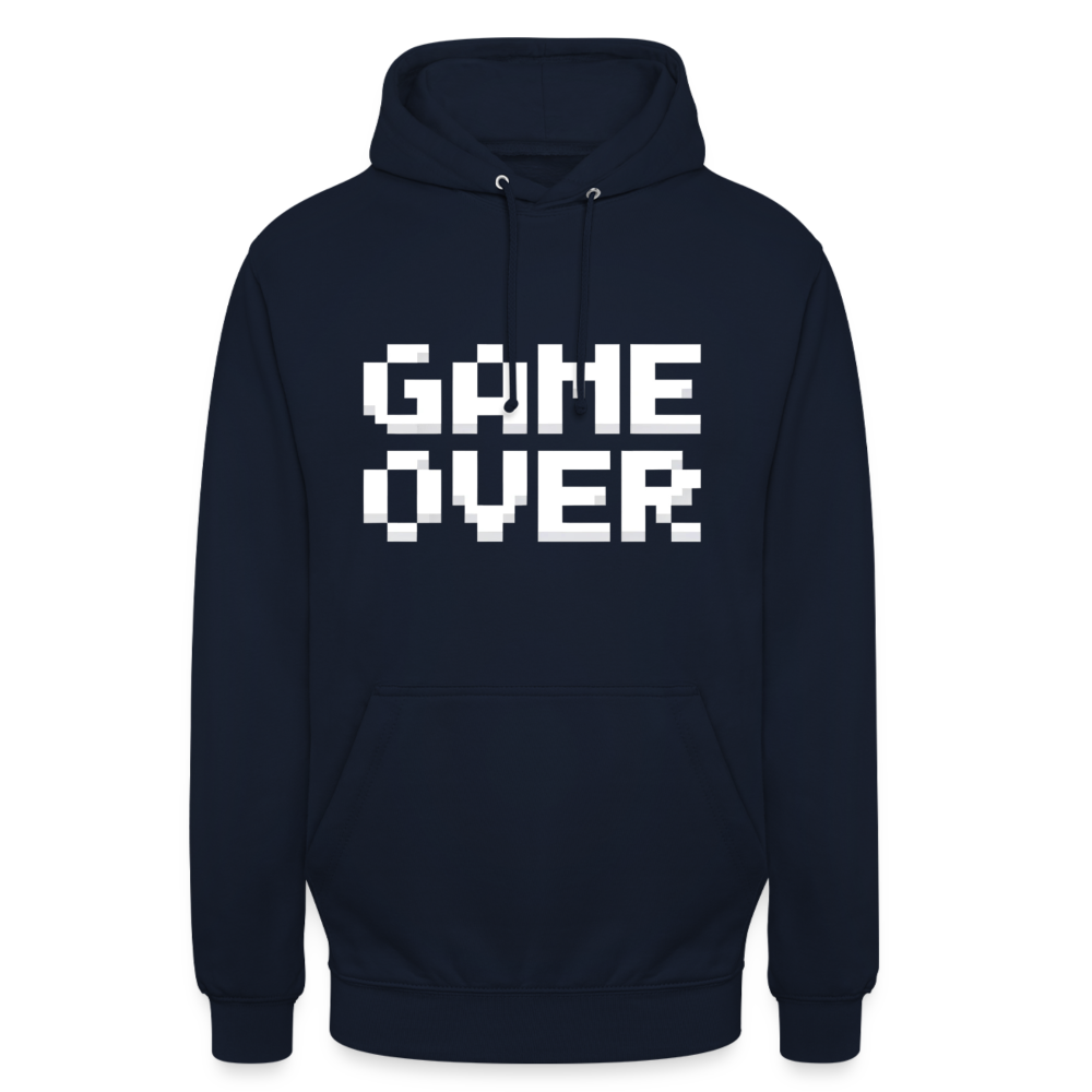 Game Over Retro Pixel Unisex Hoodie - Navy