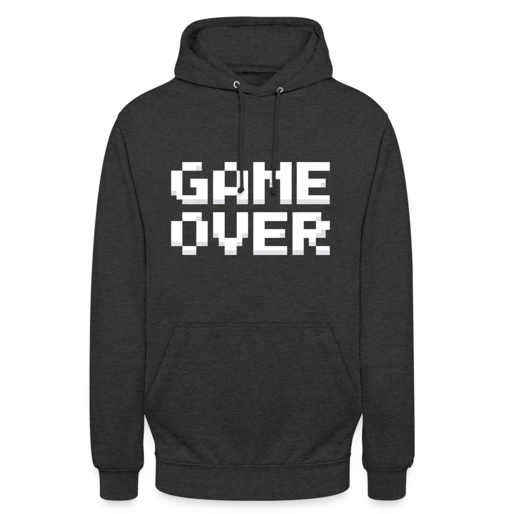 Game Over Retro Pixel Unisex Hoodie - Anthrazit