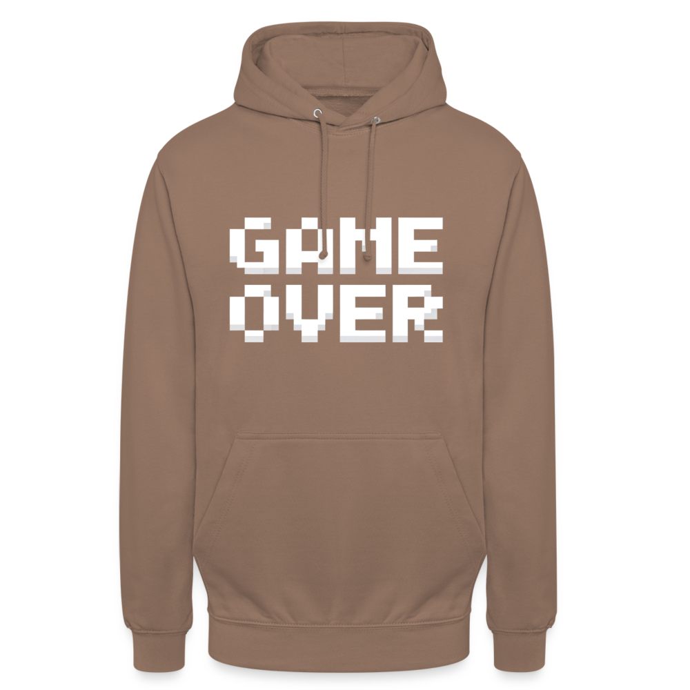 Game Over Retro Pixel Unisex Hoodie - Mokka