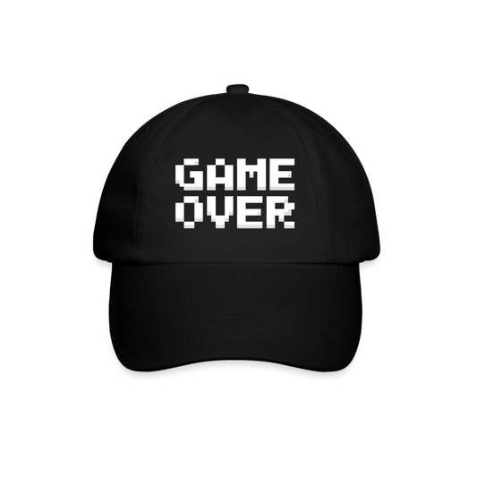 Game Over Retro Pixel Cap - Schwarz/Schwarz