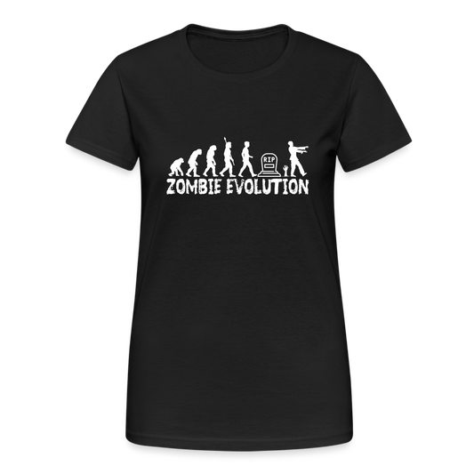 Zombie Evolution RIP Zombi Damen T-Shirt - Schwarz